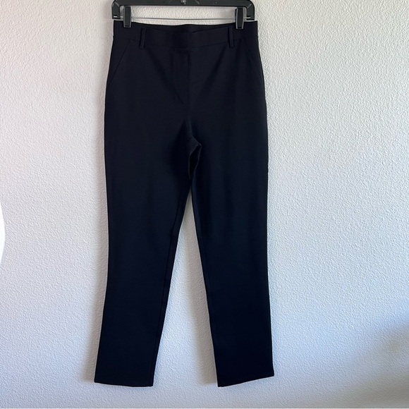 NWT Quince Women’s Ultra Stretch Ponte Straight Leg Pant Regular Black - Picture 1 of 12